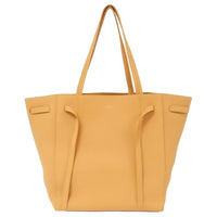 CELINE Calfskin Shoulder Bag Small Size Unisex Orange