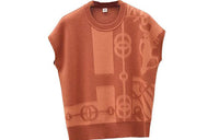 HERMES Cashmere Sweaters Women's Orange