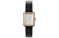CHANEL BOY · FRIEND Collection Wrist Watch Quartz Movement Cowhide Strap White Dial Women's
