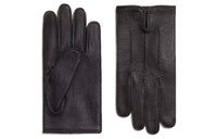 HERMES Deerskin Gloves Unisex Black