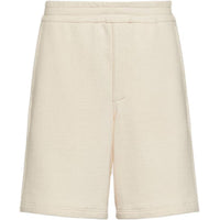 PRADA Enamel Triangle Logo Elasticated Waistband Track Shorts