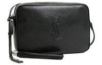 SAINT LAURENT Lambskin Camera Bag, Shoulder Bag, Crossbody Bag Regular Women's Black
