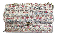 CHANEL Classic Flap CF Cotton Nai Shoulder Bag Crossbody Bag Regular Women's Multicolor