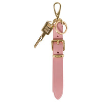 MIU MIU Leather Keychains Women's Pink