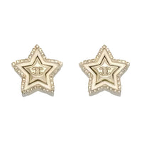CHANEL Metal Earrings Women's Gold