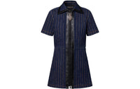 LOUIS VUITTON Short Sleeved Dress Women's Blue