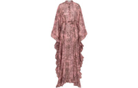 DIOR All Over Patterned Ruffled Dress