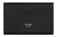 CELINE Grained Calfskin Key Pouch Men's Black