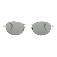 SAINT LAURENT Oval Sunglasses Men's Silver