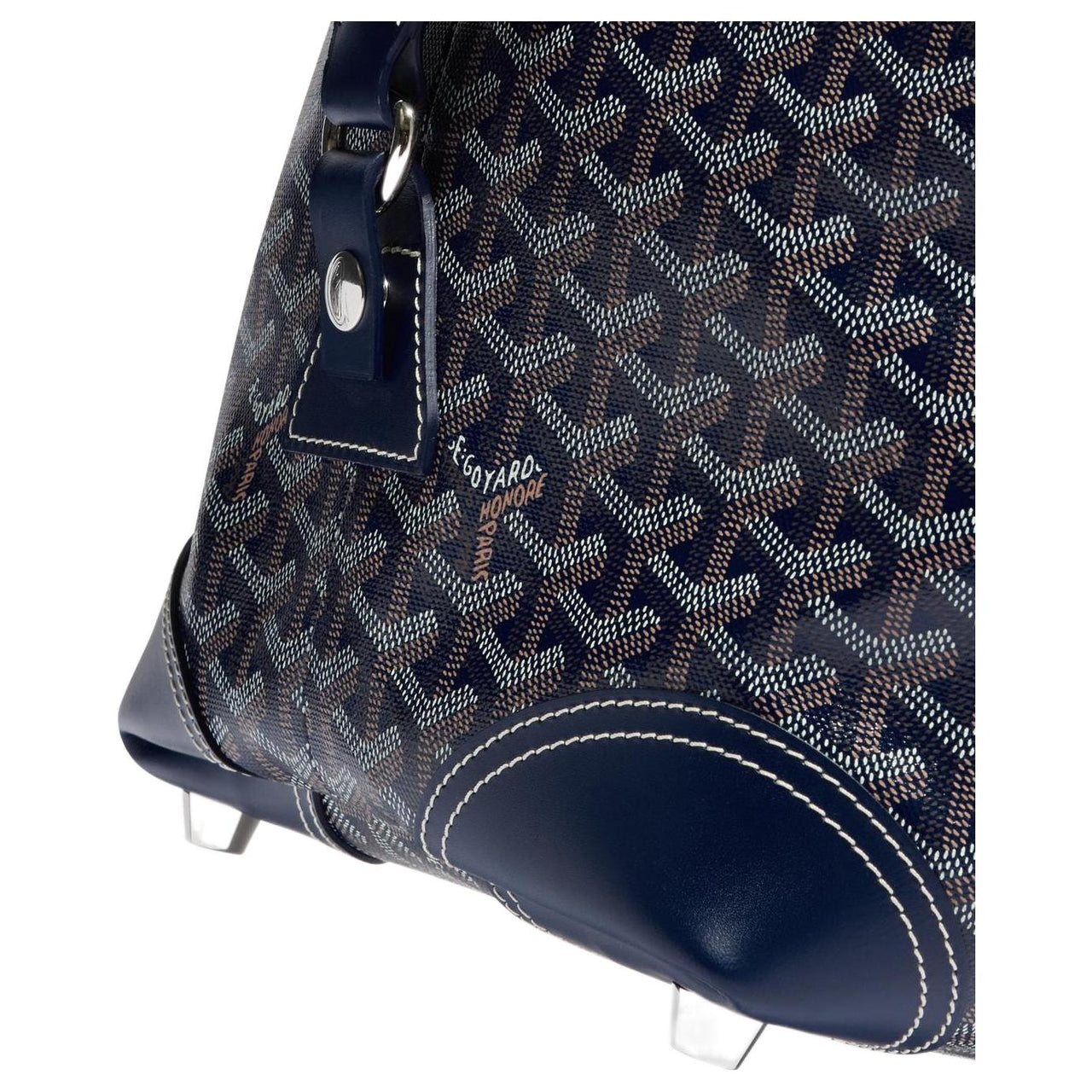 GOYARD Bowling Canvas With Leather Travel Backpack Sports Backpack Unisex Navy