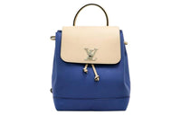 LOUIS VUITTON Calfskin Backpack Unisex Blue