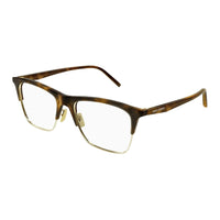 SAINT LAURENT Acetate Plastic Metal Square Eyeglass Frames Women's Brown