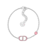DIOR Metal, Crystal Bracelets Women's Pink