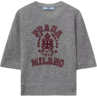 PRADA Logo intarsia Sweater