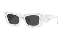 PRADA Eyewear Marble print Rectangular frame Sunglasses