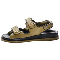 CHANEL Strap Sandals Women's Green