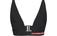 PRADA Stretch Jersey Swimsuit Top Two-Piece Swimsuits Women's Black