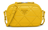 PRADA Sheepskin Crossbody Bag, Shoulder Bag Women's Yellow