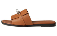 HERMES Stylish Sandals Women's Brown