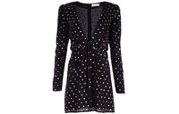 SAINT LAURENT Long-Sleeved Dresses Women's Black
