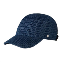 HERMES Velvet Baseball Caps Women's Dark Blue