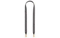HERMES Canvas With Swift Calfskin Bag Straps Women's Black & White