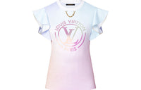 LOUIS VUITTON Gradient Lv Circle Flounce Sleeve T-Shirt