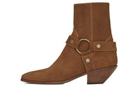 SAINT LAURENT Wyatt Suede Boots