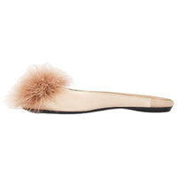 SAINT LAURENT Closed Toe Slippers Women's Beige