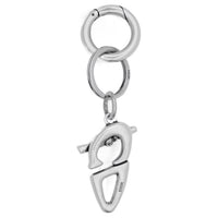 DIOR Brass Keychains Men's Silver