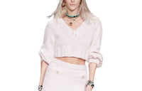 CHANEL FW22 Sweater Women's Light Pink