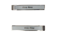 MIU MIU Hair Clips Women's Silver