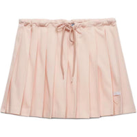 PRADA Piqué Pleated Mini skirt