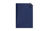 HERMES Tarmac Epsom Calfskin Passport Holder Women's Sapphire Blue/Black