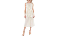 PRADA Sleeveless Dresses Women's Beige Yellow