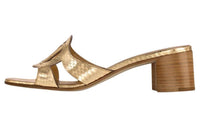 LOUIS VUITTON Isola Slip-Resistant Slide Slippers Women's Gold