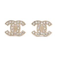 CHANEL 2000s CC-logo Stud Earrings