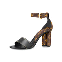 LOUIS VUITTON Silhouette Strap Sandals Women's Black