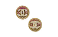 CHANEL Earrings Women's Pink