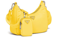 PRADA Re Edition Nylon Underarm Shoulder Bag Women's Yellow