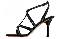 LOUIS VUITTON Stellar Strap Sandals 9cm Women's Black