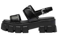 PRADA Monolith Beach Sandals 5.5cm Women's Black