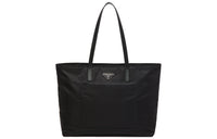 PRADA Recycled Nylon Tote Bag Shopping Bag Shoulder Bag Handbag Small Size Women's Black