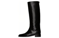 SAINT LAURENT Hunt Round Toe Boots Women's