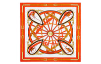 HERMES Silk Scarves Women's Orange