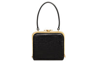 CELINE Triomphe Sequins Sheepskin With Cow Leather Handbag Women's Black