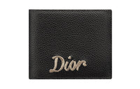 DIOR Cow Leather Card Holder, Wallet Men's Black