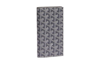 GOYARD SAINT ROCH Canvas With Leather Dog's Teeth Wallet Unisex Gray