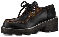 LOUIS VUITTON Beaubourg Platform Shoes Women's Black