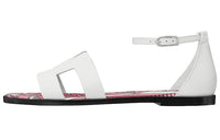 HERMES Strap Sandals Women's White